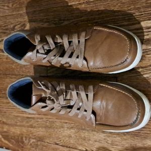 Goodfellow leather shoes worn once brown mid top 11